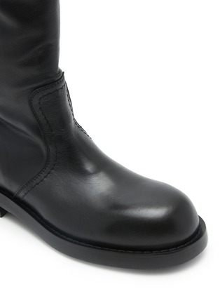 Detail View - Click To Enlarge - ANN DEMEULEMEESTER - Bente Mid Calf Leather Boots