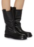 Figure View - Click To Enlarge - ANN DEMEULEMEESTER - Bente Mid Calf Leather Boots