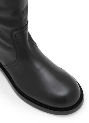 Detail View - Click To Enlarge - ANN DEMEULEMEESTER - Ulpu Soft Leather Tall Biker Boots