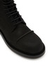 Detail View - Click To Enlarge - ANN DEMEULEMEESTER - Heini Pintuck Leather Combat Tall Boots