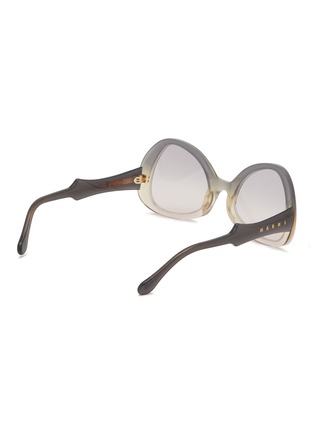 Figure View - Click To Enlarge - MARNI - Aun Ohia Acetate Angular Sunglasses