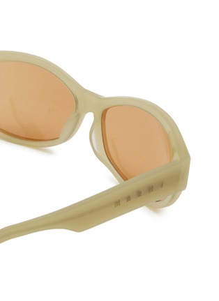 Detail View - Click To Enlarge - MARNI - Ozound Acetate Oval Sunglasses