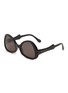 Main View - Click To Enlarge - MARNI - Aun Ohia Acetate Angular Sunglasses