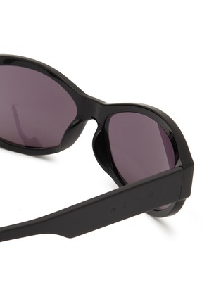 Detail View - Click To Enlarge - MARNI - Ozound Acetate Oval Sunglasses