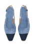 Detail View - Click To Enlarge - DEAR FRANCES - Tia Denim Leather Flats