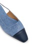 Detail View - Click To Enlarge - DEAR FRANCES - Tia Denim Leather Flats