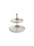 Main View - Click To Enlarge - CHRISTOFLE - Albi 2-Tier Silver Plated Pastry Stand