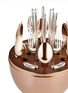 Detail View - Click To Enlarge - CHRISTOFLE - Mood Asia Precious 24-Piece Rose Gold Silver Plated Flatware Set