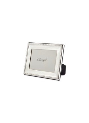 Main View - Click To Enlarge - CHRISTOFLE - Perles Silver Plated Picture Frame