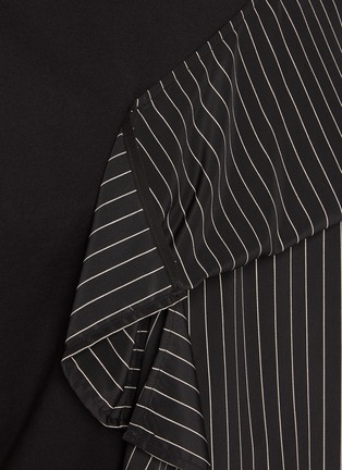  - Y'S - Stripe Panelled Hybrid T-shirt