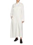 Figure View - Click To Enlarge - Y'S - Drape Front Open Back Cotton Shirt