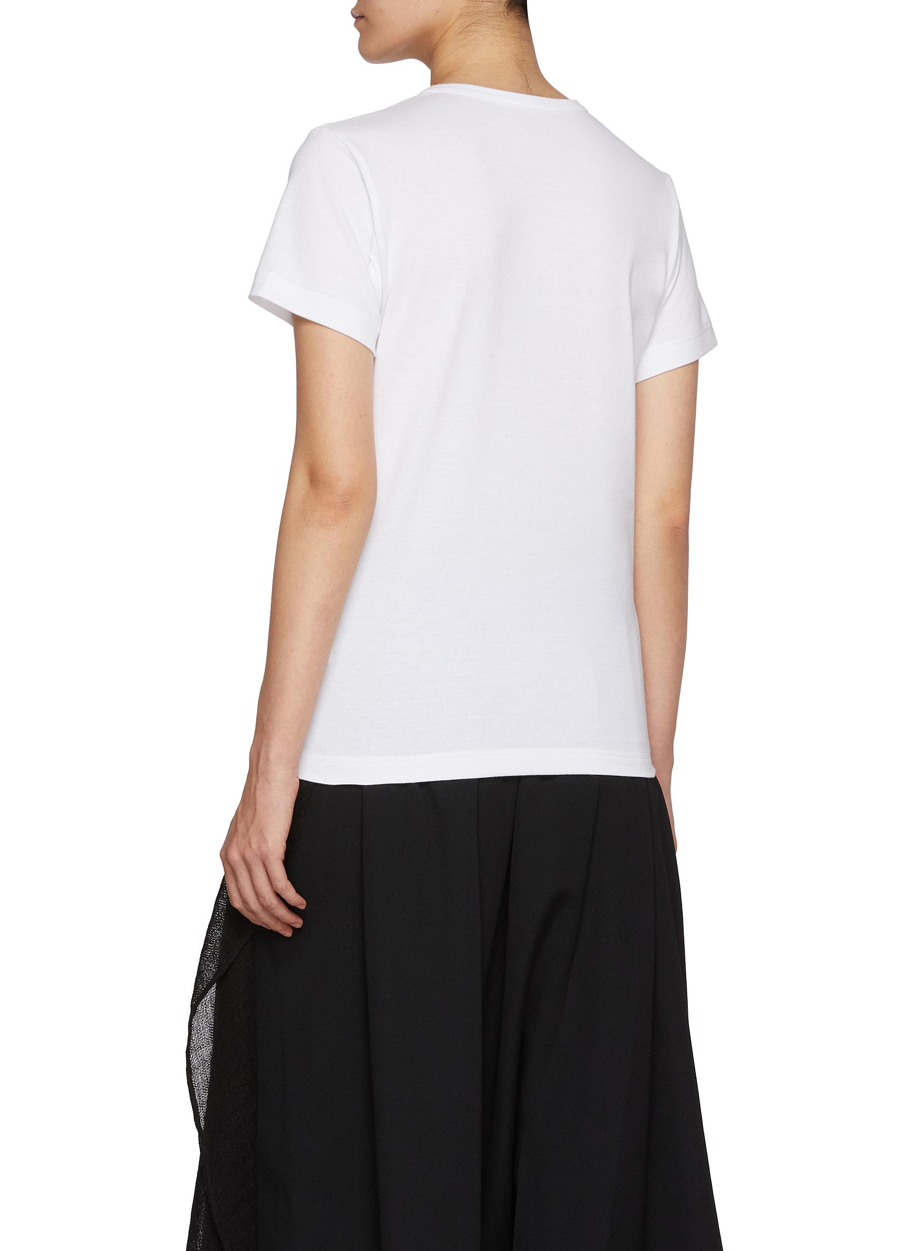Embroidered Logo Cotton T-shirt - Thumbnail 3