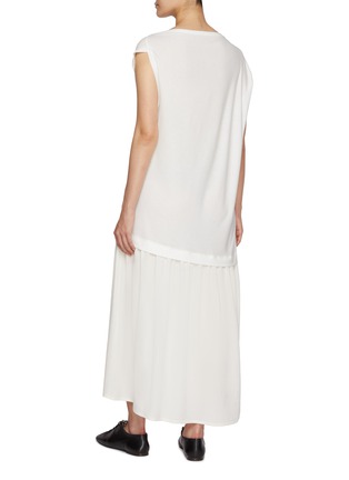 Back View - Click To Enlarge - Y'S - Hybrid Jersey Sleeveless Dress