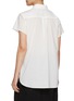 Back View - Click To Enlarge - Y'S - Double Layered Hem Short Sleeve Cotton Shirt