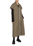 Figure View - Click To Enlarge - Y'S - Reversible Stripe Cotton Coat