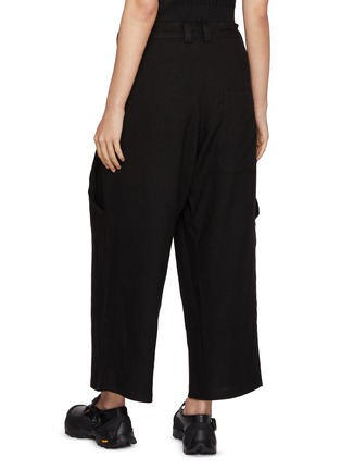 Back View - Click To Enlarge - Y'S - Big Pocket Linen Pants