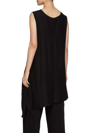 Back View - Click To Enlarge - Y'S - Sleeveless Asymmetric Drape Top