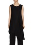 Main View - Click To Enlarge - Y'S - Sleeveless Asymmetric Drape Top