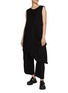 Figure View - Click To Enlarge - Y'S - Sleeveless Asymmetric Drape Top