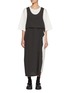 Main View - Click To Enlarge - Y'S - Stripe Panelled Hybrid Jersey Dress