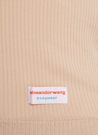  - ALEXANDERWANG - Long Sleeve Ribbed Cotton T-Shirt