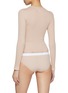 Front View - Click To Enlarge - ALEXANDERWANG - Long Sleeve Ribbed Cotton T-Shirt