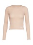 Main View - Click To Enlarge - ALEXANDERWANG - Long Sleeve Ribbed Cotton T-Shirt