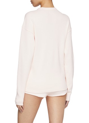 Front View - Click To Enlarge - ALEXANDERWANG - Long Sleeve Waffle Knit T-Shirt