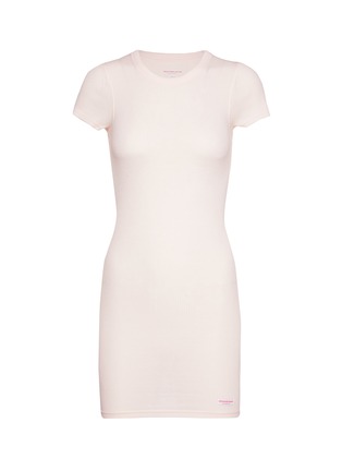 Main View - Click To Enlarge - ALEXANDERWANG - Short Sleeve Crewneck Cotton Dress