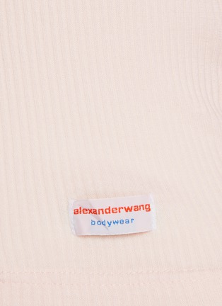  - ALEXANDERWANG - Classic Ribbed Racerback Cotton Tank Top