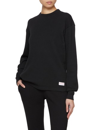 Figure View - Click To Enlarge - ALEXANDERWANG - Bodywear Waffle Knit Sweater