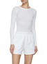 Figure View - Click To Enlarge - ALEXANDERWANG - Long Sleeve Ribbed Cotton T-Shirt