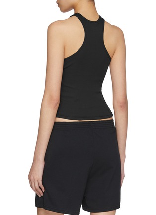 Front View - Click To Enlarge - ALEXANDERWANG - Elastic Waist Cotton Shorts