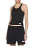 Figure View - Click To Enlarge - ALEXANDERWANG - Elastic Waist Cotton Shorts