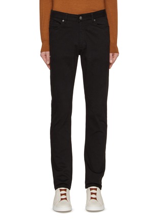 Main View - Click To Enlarge - ZEGNA - Slim Fit Gabardine Jeans