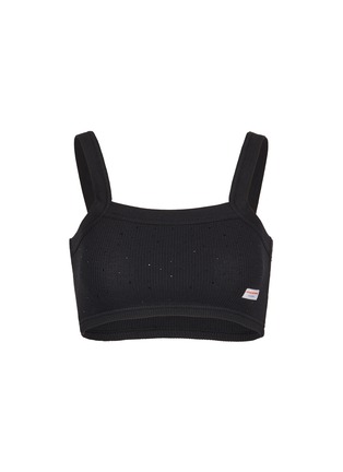 Main View - Click To Enlarge - ALEXANDERWANG - Bodywear Embellished Waffle Cami Top