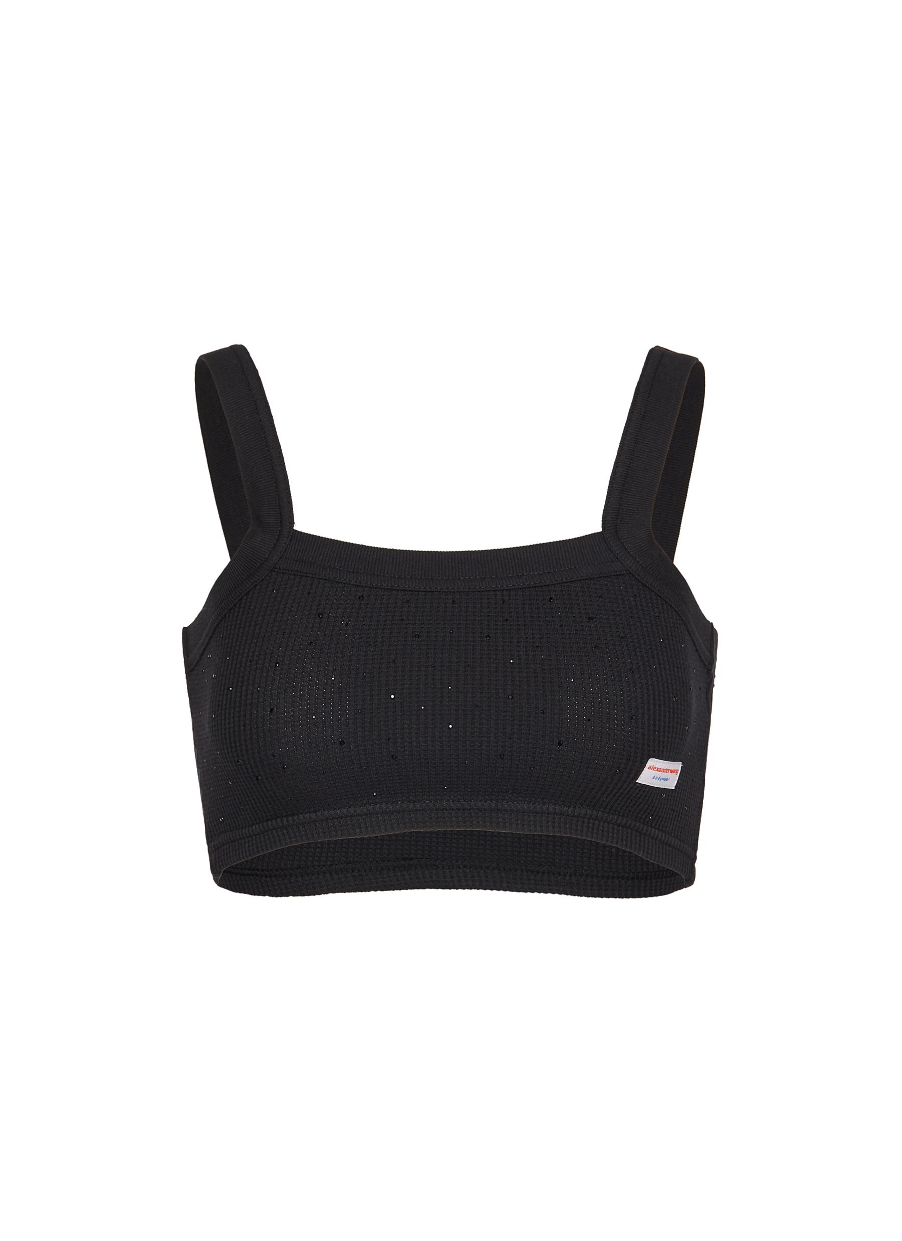 ALEXANDERWANG | Bodywear Embellished Waffle Cami Top | Women