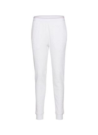 Main View - Click To Enlarge - ALEXANDERWANG - Bodywear Embellished Waffle Jogger Pants