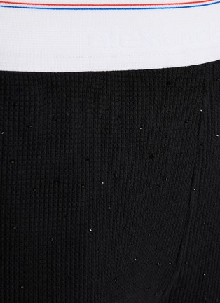  - ALEXANDERWANG - Crystal Hotfix Waffle Knit Jogger Pants