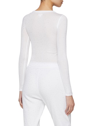 Front View - Click To Enlarge - ALEXANDERWANG - Bodywear Embellished Crewneck Cotton T-shirt