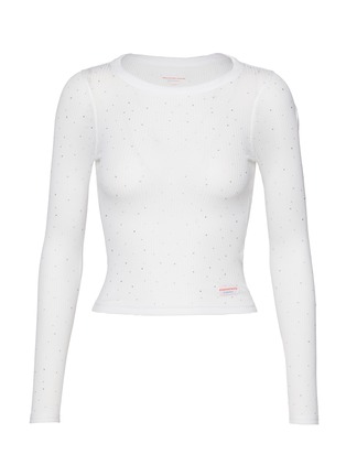 Main View - Click To Enlarge - ALEXANDERWANG - Bodywear Embellished Crewneck Cotton T-shirt