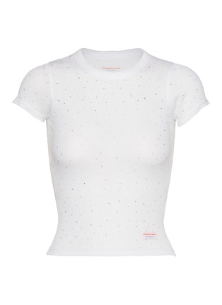 Main View - Click To Enlarge - ALEXANDERWANG - Bodywear Short Sleeve Embellished T-shirt