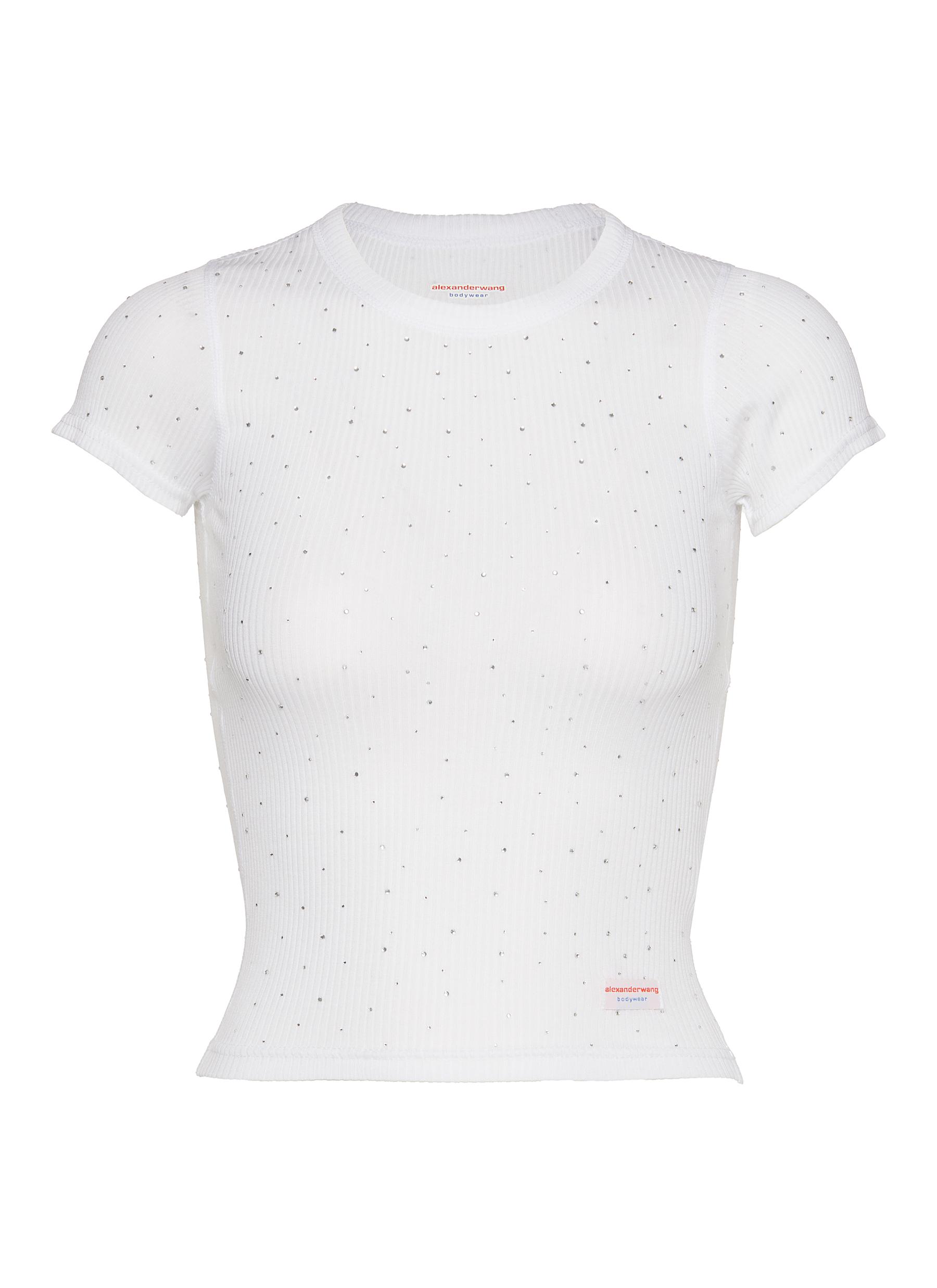 ALEXANDERWANG | Bodywear Short Sleeve Embellished T-shirt