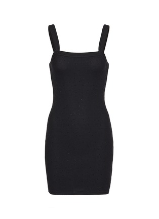 Main View - Click To Enlarge - ALEXANDERWANG - Bodywear Embellished Waffle Cami Dress