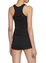 ALEXANDERWANG | Crystal Hotfix Cotton Racer Tank Top | Women