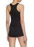 Back View - Click To Enlarge - ALEXANDERWANG - Crystal Hotfix Cotton Racer Tank Top