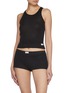 Figure View - Click To Enlarge - ALEXANDERWANG - Crystal Hotfix Cotton Racer Tank Top