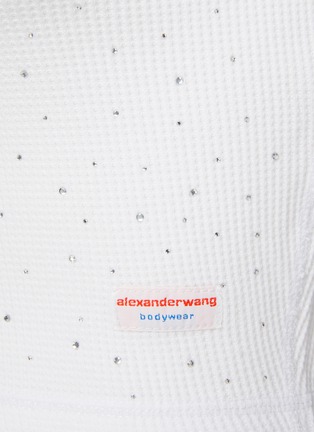  - ALEXANDERWANG - Bodywear Embellished Waffle Knit Cardigan