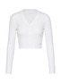 Main View - Click To Enlarge - ALEXANDERWANG - Bodywear Embellished Waffle Knit Cardigan