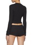 Front View - Click To Enlarge - ALEXANDERWANG - Crystal Hotfix Waffle Cotton Blend Cardigan